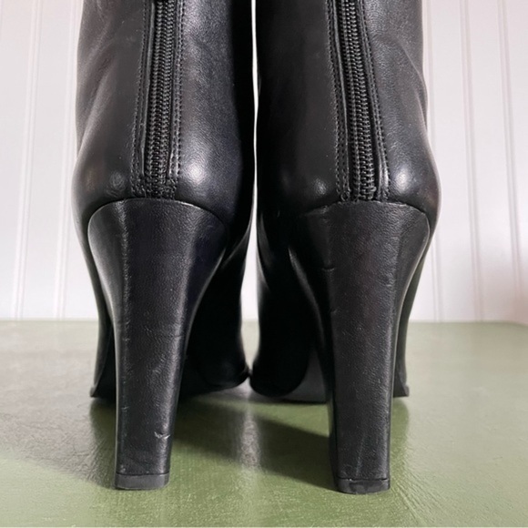 Stuart Weitzman Wedge Heel Ankle Boots in Black Glove Leather *Spain* - Picture 5 of 12